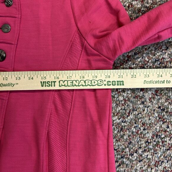 Neon Buddha Bright Pink French Terry Long Sleeve Harbor Jacket Size L - Picture 13 of 15